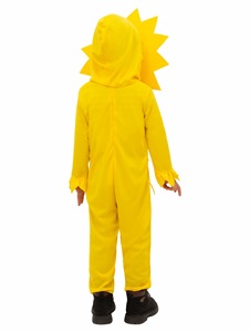Disfraz <span class=keywords><strong>de</strong></span> <span class=keywords><strong>Halloween</strong></span> para niños Onesie Plant Yellow Sunflower Party Kindergarten Performance Costume - Product Image 4