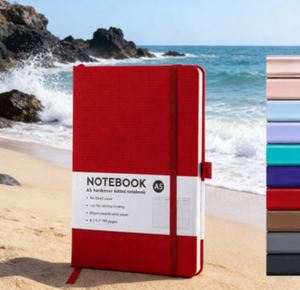 2026 Custom Logo Printed PU Leather Vintage Self Care Paper Diary Budget Planner Journal <b>Notebooks</b> - Product Image 1