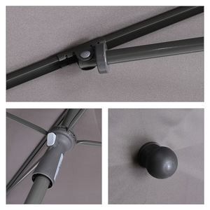 Sombrilla <span class=keywords><strong>de</strong></span> energía <span class=keywords><strong>Solar</strong></span> para exteriores, Parasol Led <span class=keywords><strong>de</strong></span> aluminio para playa, Patio, nuevo diseño - Product Image 6