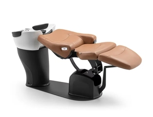 Lit de lavage électrique haut de gamme réglable pour position semi-allongée et rinçage, spécialement conçu pour les salons de coiffure - Product Image 2