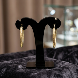 Venta al por mayor de pendientes de aro de oro de 14K 18K 24K, pendientes de aro de moda, pendientes clásicos, joyería de oro de latón Oro Joyeria. - Product Image 3