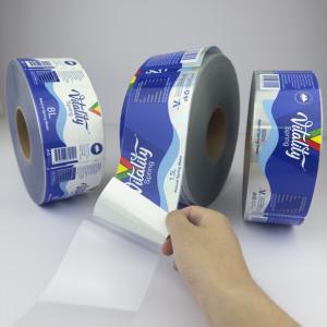Rouleau durable d'autocollants en papier synthétique imperméable laminé mat personnalisé en vinyle pour l'industrie alimentaire des boissons pour l'emballage <span class=keywords><strong>de</strong></span> jus - Product Image 3