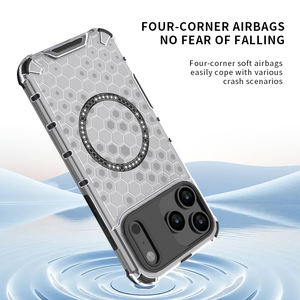 เคสชาร์จไร้สายแม่เหล็กใสทนทานต่อแรงกระแทกสำหรับ iPhone 16E iPhone 17 PRO MAX <span class=keywords><strong>OPPO</strong></span> Reno 13F - Product Image 4