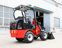 Emissionsfreier Elektrischer Radlader für Innenlager 1200kg Kompakter Kleiner Batteriebetriebener Mini-Lader