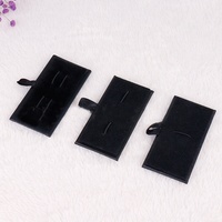 2024 A1 fantastique pas cher en cuir Pu noir carré en plastique bouton de manchette ou pince à cravate boîte d'emballage