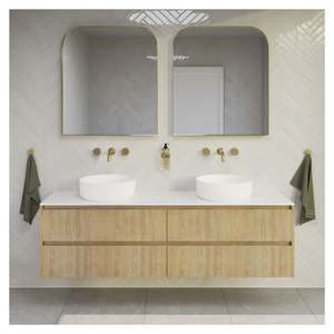 Hot Selling Modern Design Bathroom <b>Vanity</b> <b>with</b> <b>Mirror</b> Wash Basin Bathroom Cabinet for Apartment - Product Image 1
