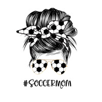 Nouveaux transferts DTF pour filles sur le thème du football, prêts à être pressés sur les t-shirts