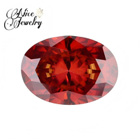 Magnifique Bijou en Moissanite Rouge Grenat, Diamant Libre, Cabochon Ovale, Forme Œuf, Pierre Libre en Moissanite, Pierre Centrale, Vente en Gros