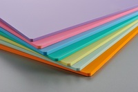 Plaques acryliques de couleur pastel WALGLAS - Épaisseur de 3 mm à 50 mm - Dimensions 1220x2440 mm/1220x1830 mm - Services de moulage et de découpe