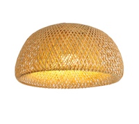 Lustre en bambou, abat-jour en rotin tressé, nid d'oiseau, luminaire suspendu, lustre, luminaire de cuisine