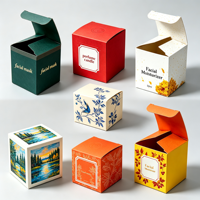 Boîte cadeau de Noël haut de gamme écologique avec pelliculage mat pour cadeaux de fêtes et présentation en magasin