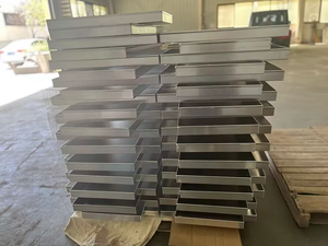 304 Stainless Steel Rectangular Baking Tray Barbecue Tray <strong>Grilled</strong> Fish Tiramisu <strong>Pan</strong> Aluminum Tray Commercial Kitchen Baking <strong>Pan</strong> - Product Image 3