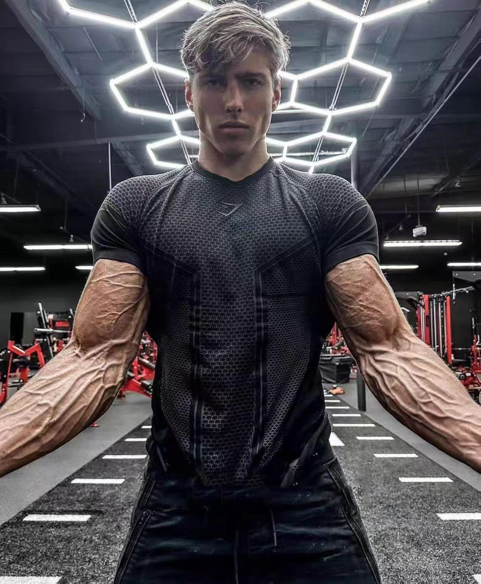 Gymshark Men's T-Shirts High-Quality Breathable Fitness Apparel