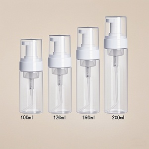 Wholesale 30ml 50ml 60ml 100ml 150ml 200ml PET Black White Transparent Clear Soap Foam <b>Pump</b> <b>Bottles</b> With Foamer <b>Pump</b> and Cap - Product Image 1