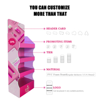 Présentoirs de Comptoir Personnalisables, Boîtes pour Maquillage, Présentoirs en Carton, Supports d'Exposition en Mousse PVC