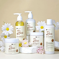 Crème Corporelle Végétalienne OEM ODM en Gros au Lait de Riz Éclaircissante Lissante Hydratante Réparatrice pour Peaux Sèches Parfumée