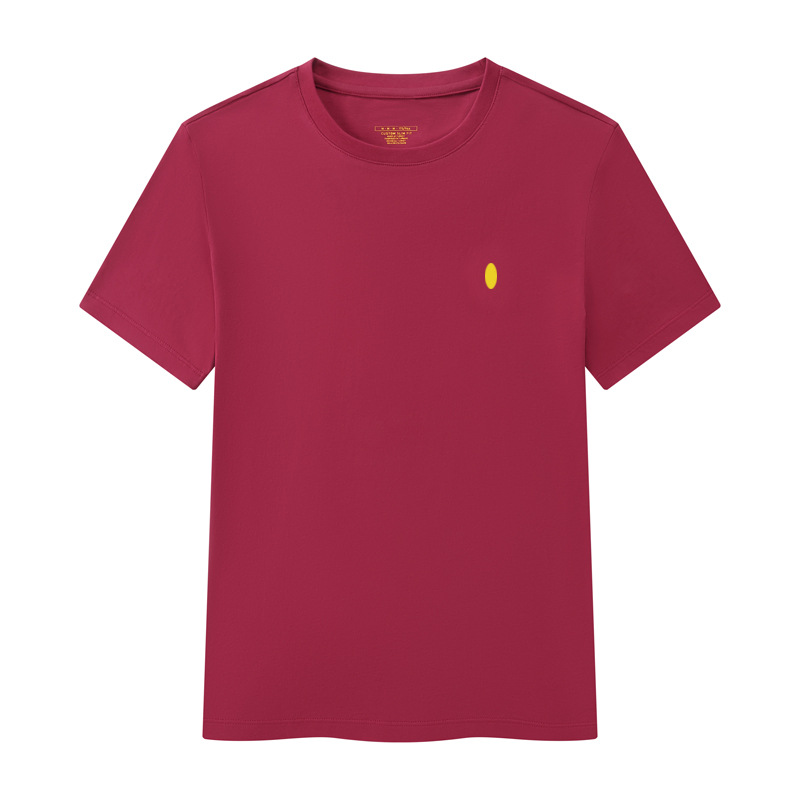 Burgundy with yellow pony logo