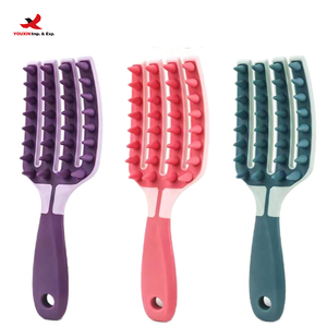 Brosse à cheveux longue manche HQ Mixed Proc Discount, multifonctionnelle, pour masser le cuir chevelu, nettoyer, sèche/non jetable - Product Image 2