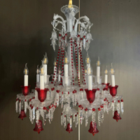 JYLIGHTING Lustre suspendu en cristal de luxe Maria Theresa pour intérieur, idéal pour salle de réception, mariage, hôtel, style antique, avec bougies
