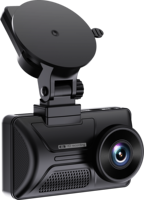 Caméra embarquée 4K+2K à double objectif avec écran GPS ADAS de 3 pouces, Wi-Fi 5 GHz, capteur G, enregistrement en boucle, enregistrement en time-lapse, DVR, vision nocturne