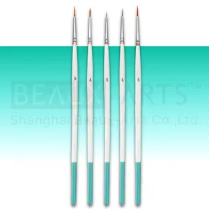 Synthetic Sable Hair Detail Paint Brushes Nail Art Miniature Watercolor Modeling Detailing Brushes Artist Paint Brush