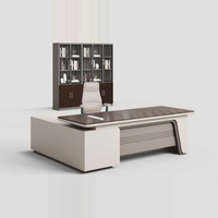 Ensemble de mobilier de bureau de direction classique et moderne, de luxe, ergonomique, convertible, modulaire, extensible, en forme de L