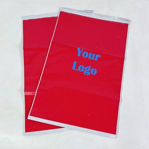 100 MOQ, индивидуальная печать, водонепроницаемые красные полиэтиленовые пакеты для экспресс-доставки посылок - Product Image 4