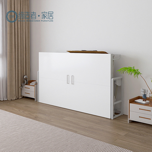 Nuovo Design multifunzione a Gas ascensore orizzontale doppio formato letto pieghevole meccanismo senza armadi letto - Product Image 2