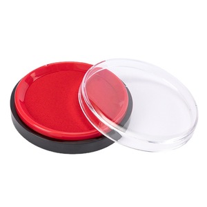 Deli 9863 Stamp Official Seal Round Red Inkpad Office Finance Use Quick Drying Large Size - Product Image 3