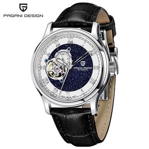 Pagani Design Skeleton Men's Mechanical <b>Watch</b> PD-YS015 Automatic Japan Movement Stainless Steel <b>Case</b> Orange Leather Strap - Product Image 5
