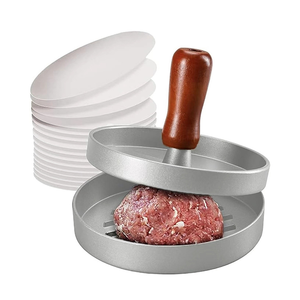 <span class=keywords><strong>Presse</strong></span> à galettes de <span class=keywords><strong>hamburger</strong></span> en alliage robuste – Moule manuel rond pour viande, idéal pour les burgers, le barbecue, les tartes, les tourtes et les boulettes - Product Image 2