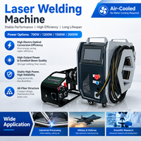 Machine de soudage laser portative 4 en 1 refroidie par air, soudeuse laser à fibre 1500W 2000W pour réparation automobile et tuyaux d'échappement