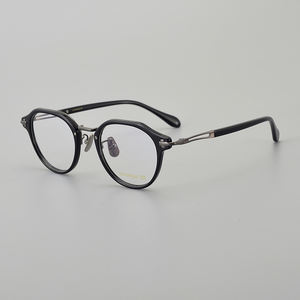 Film "Infernal Affairs" Hong Kong Style rétro sombre myopie cadre pour les yeux italien <span class=keywords><strong>de</strong></span> haute qualité acide acétique main sol papillon cadre - Product Image 3