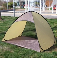 Tente de plage pop-up d'été, abri solaire UPF50+ anti-UV, portable, pliable, légère, auvent en acier, camouflage, écologique, facile à transporter
