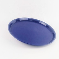Plateau de bar moderne en plastique PS écologique de luxe, plateau de service personnalisé, diamètre 37 cm, accessoire de bar pour bars, restaurants, fêtes