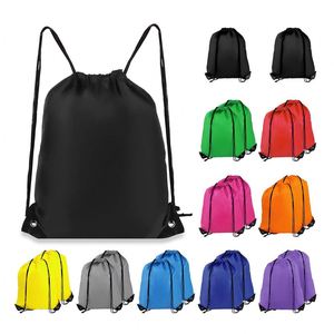Wholesale <b>Shoes</b> Clothing Snacks Books Storage Sports Camping Backpacks Fitness Nylon Sublimation Drawstring Bag - Product Image 3