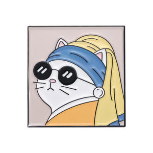 เข็มกลัดเคลือบรูปแมวออกแบบได้ตามต้องการ - Product Image 2