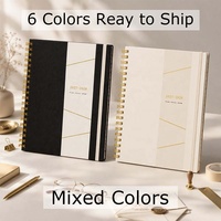 Carnet de notes avec couverture en spirale Yihe New 8,5 x 11 pouces, couleur Morandi, avec un coffret cadeau pour Noël/mariage