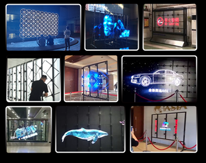 Ventilador Holográfico COEUS WiFi Bluetooth de 42 cm con <span class=keywords><strong>2</strong></span> Aspas LED para Interiores, Proyector de Video 3D Mejorado para Publicidad Holográfica - Product Image 4