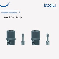Corps de numérisation composite de précision compatible Megagen pour un positionnement stable lors de la numérisation d'implants et du flux de travail de modélisation numérique