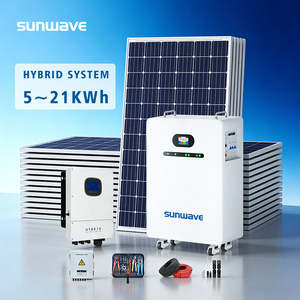 Système d'énergie solaire hybride Sunwave tout-en-un, batterie au lithium 16 kWh 314 Ah, 20 kWh 16 kWh 10 kW, utilisation domestique, panneaux IP54 avec garantie - Product Image 1