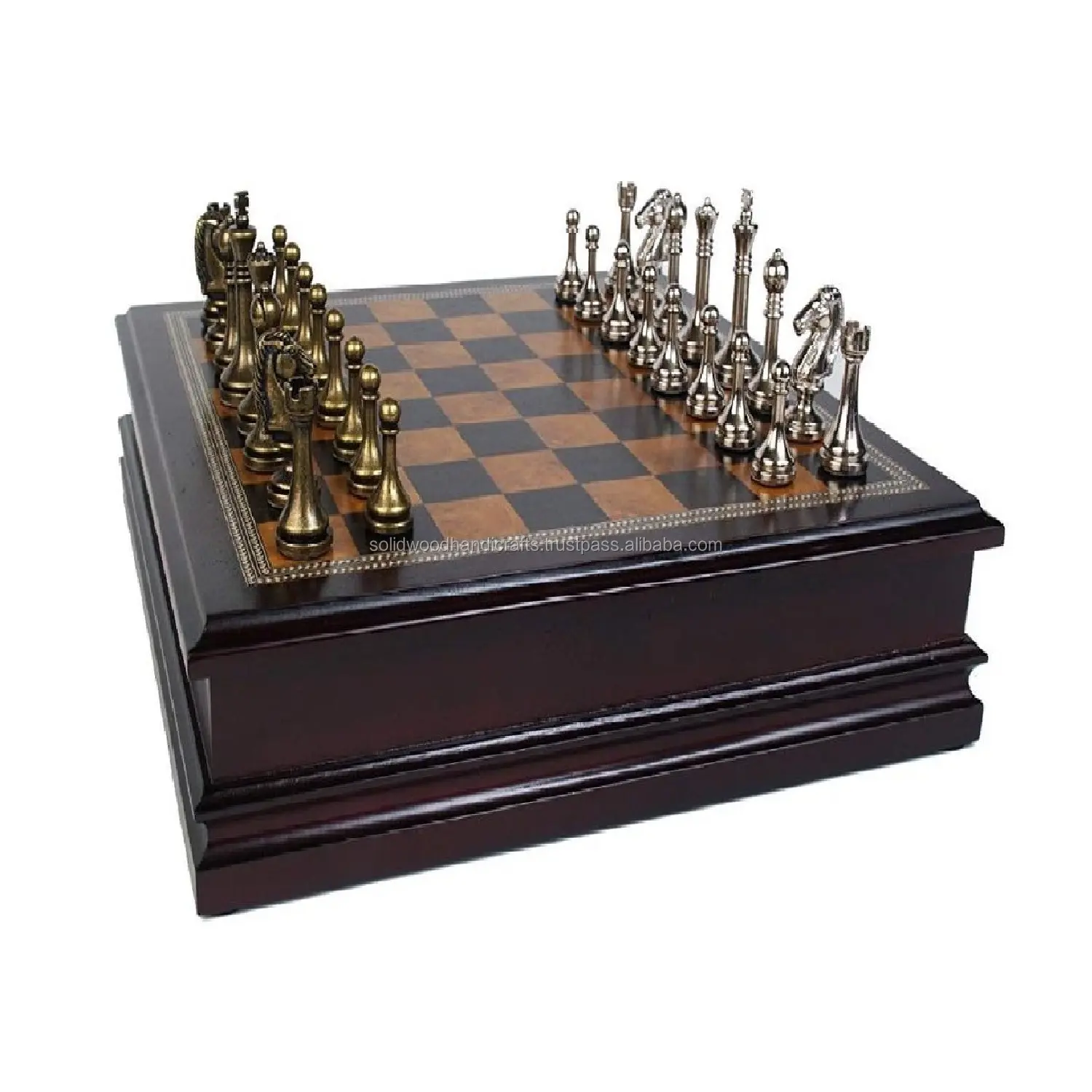 Última artesanía de madera exclusivo ajedrez juego tema