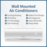 TCL Midea Haute Qualité Mural Fréquence Fixe Split Refroidissement Seulement Climatiseur R454B 12000Btu Intérieur Hôtel Ménage