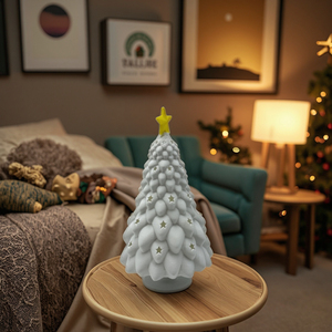 WANCAI OEM 3D Printed Custom <b>Christmas</b> <b>Tree</b> Star Lampshade Creative Gift Desktop Ambiance Lamp Bedroom Decoration <b>Light</b> Model - Product Image 4