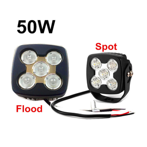 Nouvelles lampes de travail LED étanches IP68 50W bleues carrées de 4,3 pouces pour remorques, camions de dépannage, tracteurs, Jeep tout-terrain, usage intensif - Product Image 4