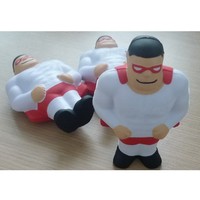 Balle anti-stress en mousse de polyuréthane (PU) écologique pour hommes, jouet pour enfants et adultes, figurine de personnage