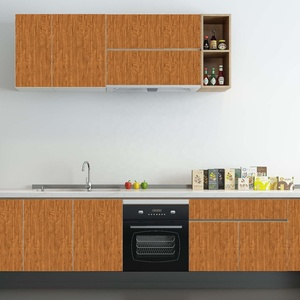 Auseng-pegatina adhesiva de Pvc para pared, papel tapiz de diseño, papel tapiz decorativo de madera, película Mural, 3D - Product Image 3