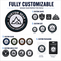 Écusson rond personnalisé en PVC souple, emblème de montagne, pour équipement de randonnée, sacs à dos, accessoires de marque pour activités de plein air