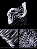 5 paires d'arbres à chaussures pour femmes en acrylique transparent sandales à talons hauts présentoir formes de Support en plexiglas Inserts pour la vente au détail