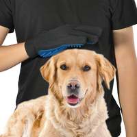 Gant de toilettage pour animaux de compagnie chien chat doux brosse de massage outil d'épilation de fourrure